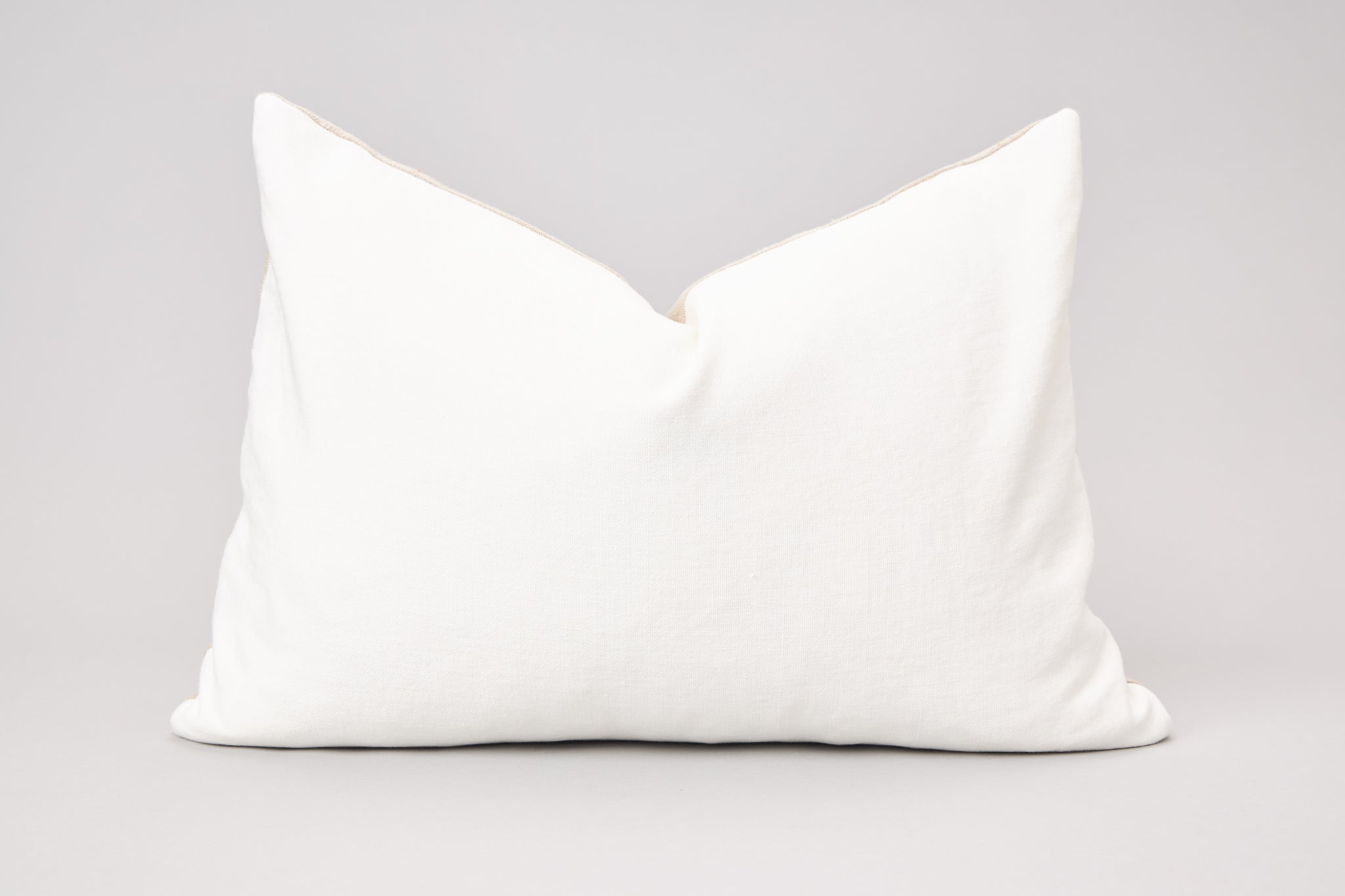 Belgian Linen Pillow - White