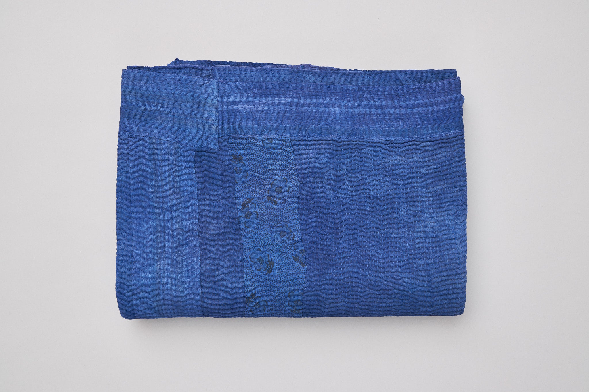 Indigo Kantha Blanket