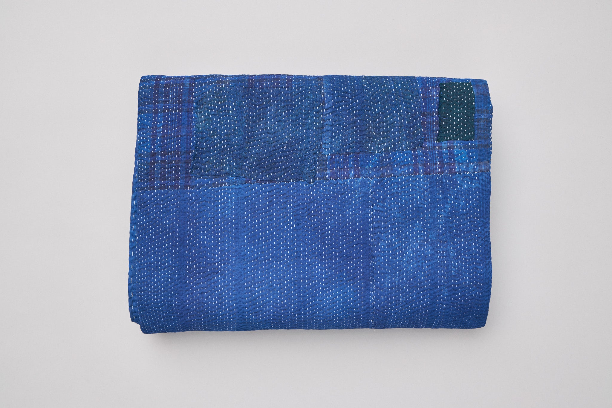 Indigo Kantha Blanket
