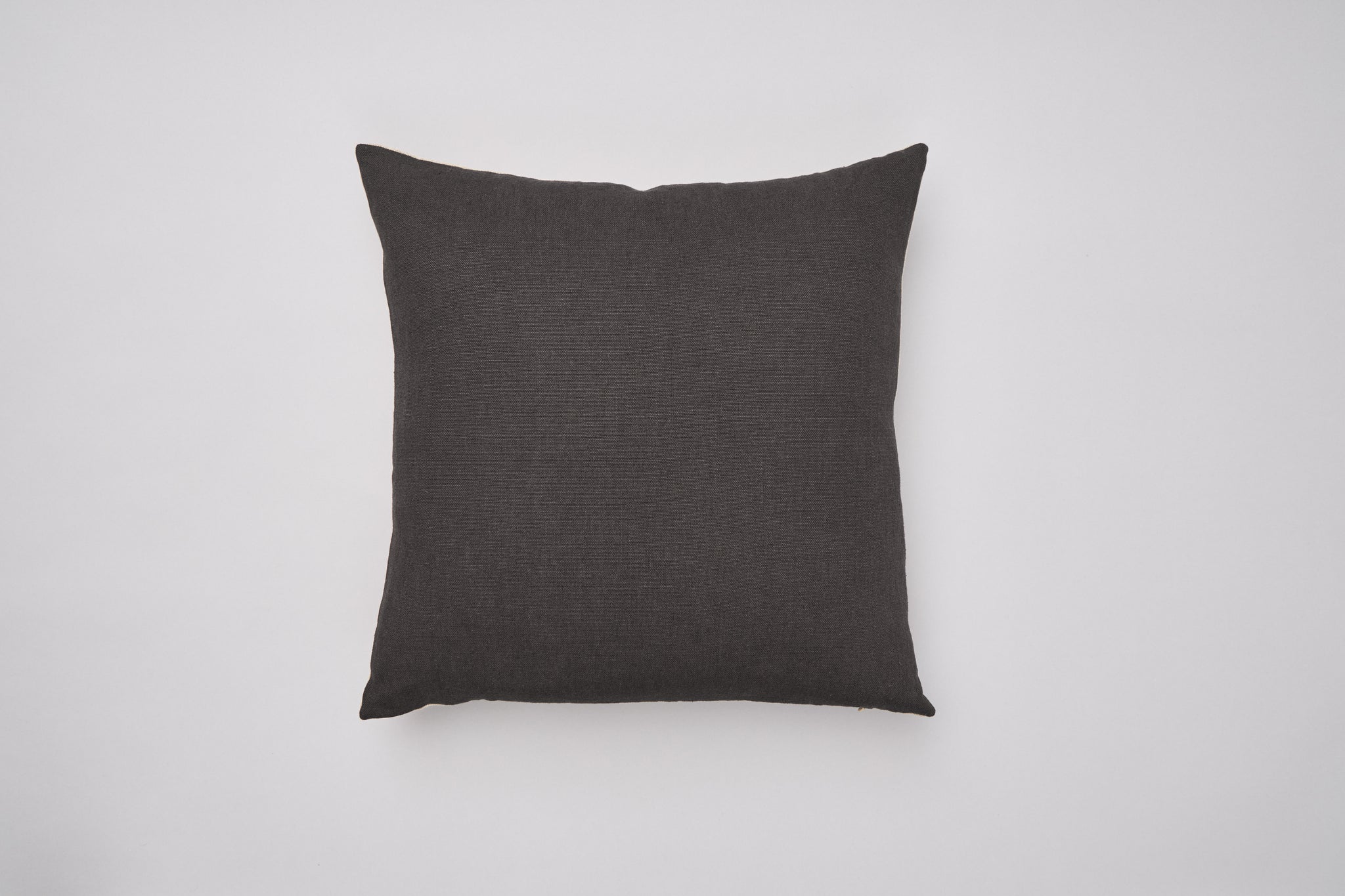 Belgian Linen Pillow - Charcoal