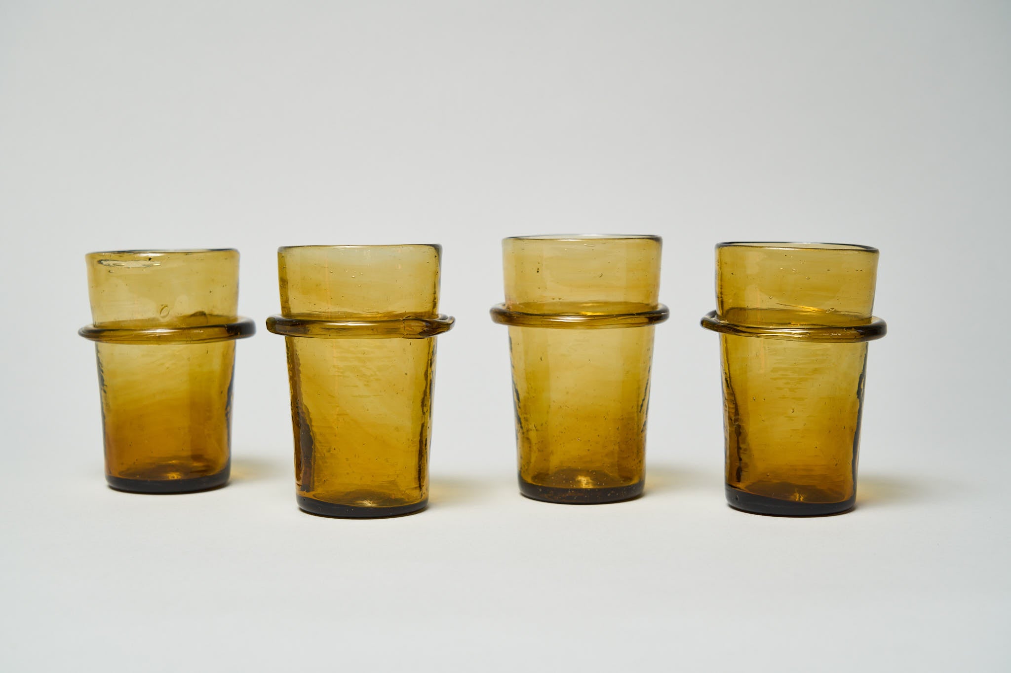 Ringed Glasses - Amber
