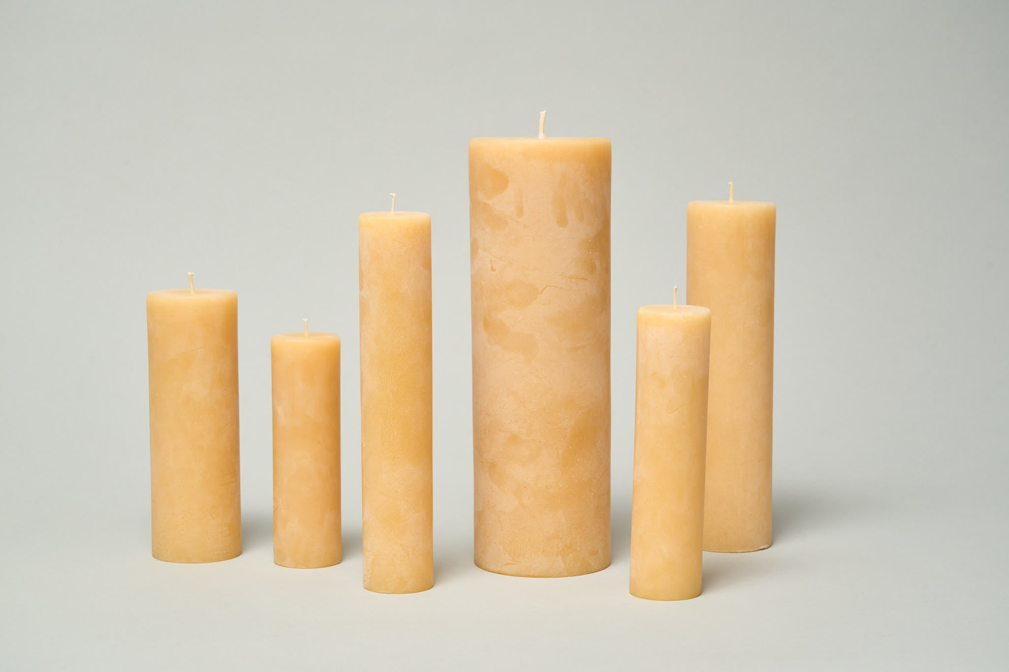 Classic Beeswax Pillar Candle - Medium
