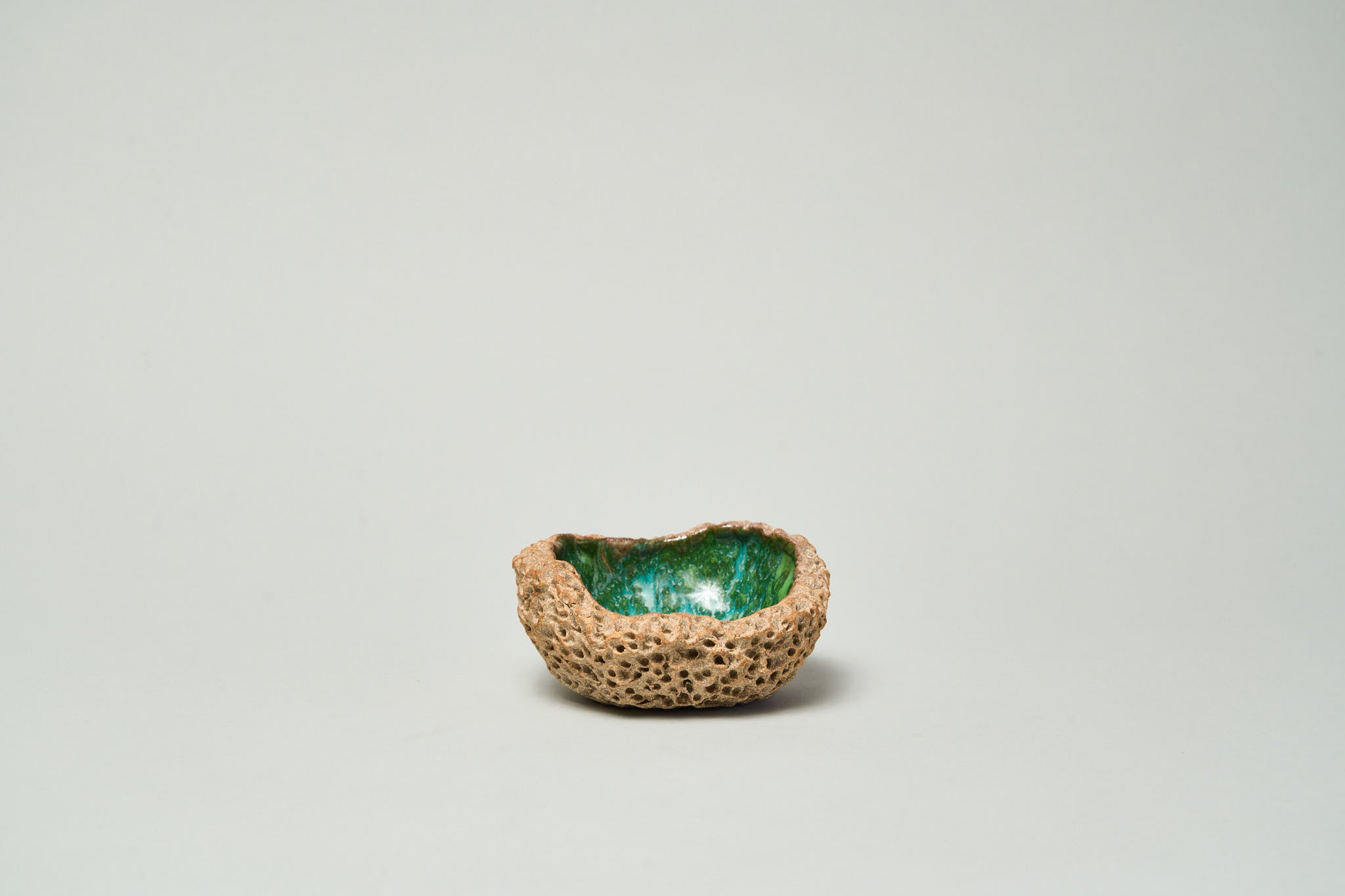 Ceramic Coral Catchall – Green