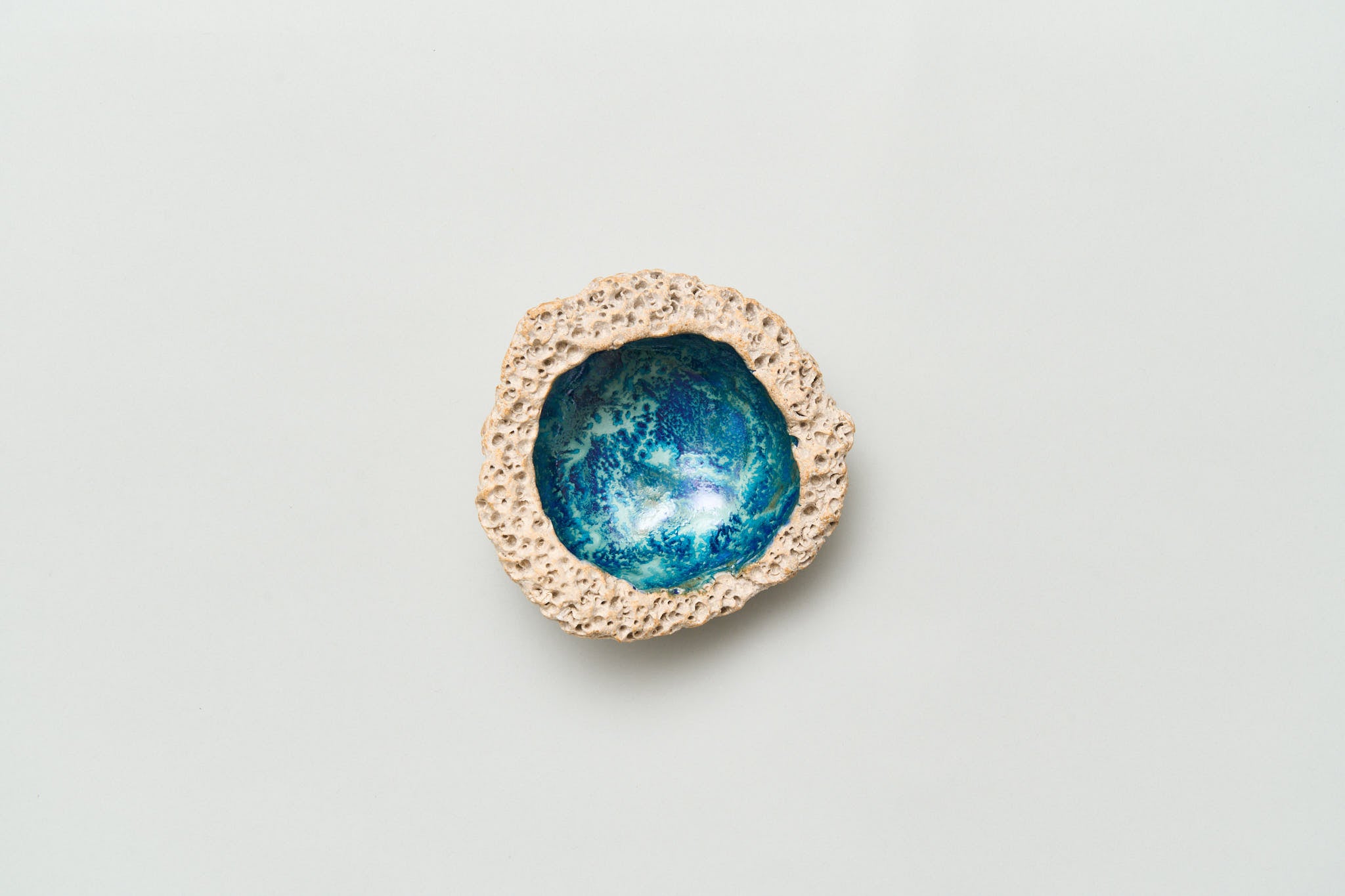 Ceramic Coral Catchall – Indigo